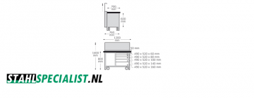 1 stahlwille 85030003 96 3 mobiele werkbank groen  2 