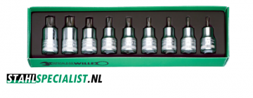Stahlwille 96031004 54txb 9 set schroevendraaierdoppen torx 1 2